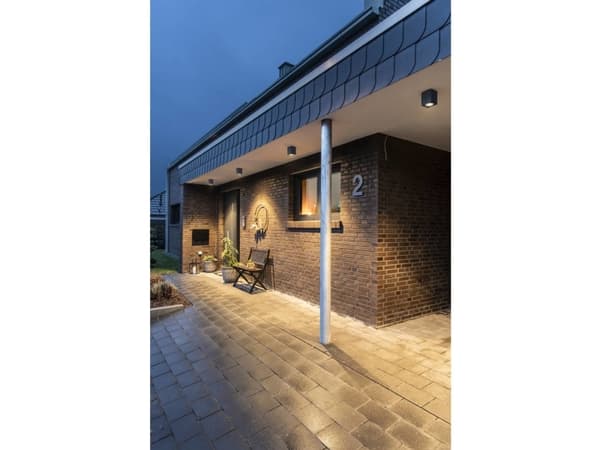 SLV ENOLA SQUARE M, Vegglys, Antrasitt, Aluminium, IP65, Fasade, I