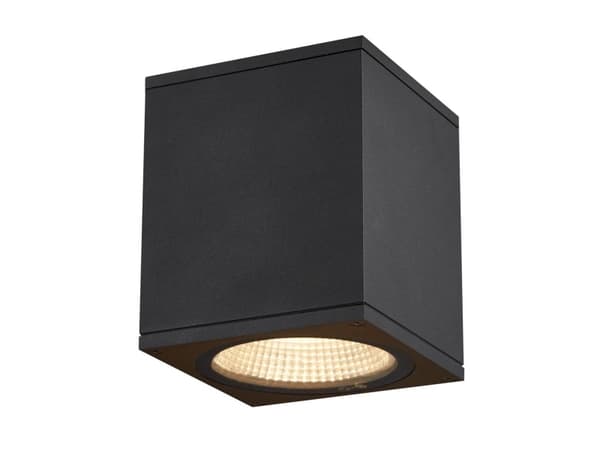SLV ENOLA SQUARE M, Vegglys, Antrasitt, Aluminium, IP65, Fasade, I