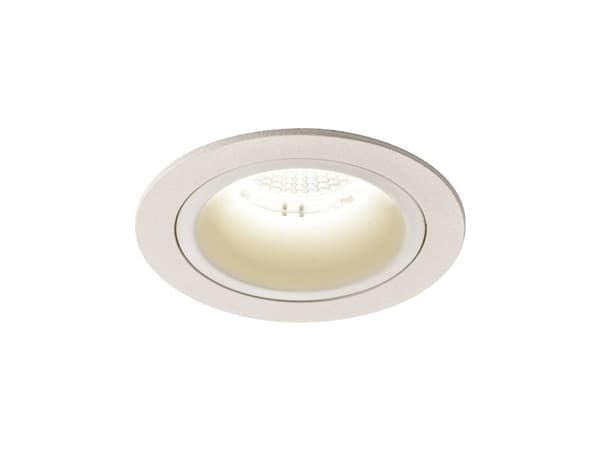 SLV NUMINOS DL M, Nedtryckbar spotlight, 1 lampor, LED, 4000 K, 1750 LM, Vit