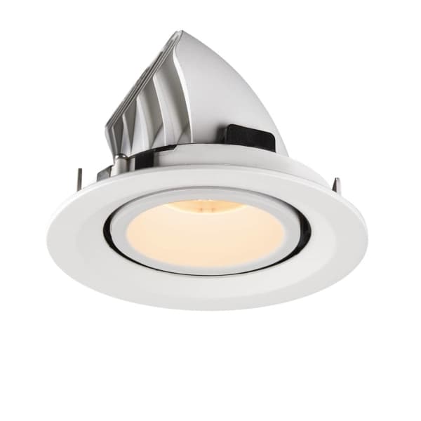 SLV Numinos Gimble M, Innsunket spotlight, LED, 1600 lm, Hvit