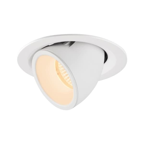 SLV Numinos Gimble M, Innsunket spotlight, LED, 1600 lm, Hvit