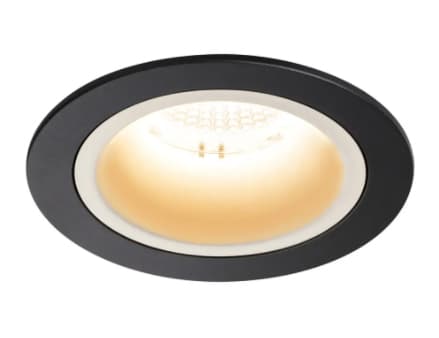 SLV NUMINOS DL M, Innsunket spotlight, 1 ampuller, LED, 2700 K, 1600 lm, Sort