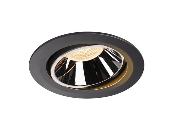 SLV Numinos Move DL XL, Innsunket spotlight, 1 ampuller, LED, 37,4 W, 2700 K, Sort