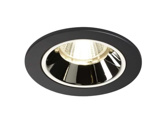 SLV 1003825, Innsunket spotlight, 1 ampuller, LED, 8,6 W, 4000 K, Sort