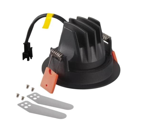 SLV 1005557, 1 lamppu(a), LED, 2700 K, 650 lm, IP20, Musta