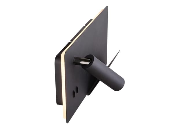 SLV Somnila Spot, Overflateegnet, 1 ampuller, 15 W, 3000 K, 490 lm, Sort