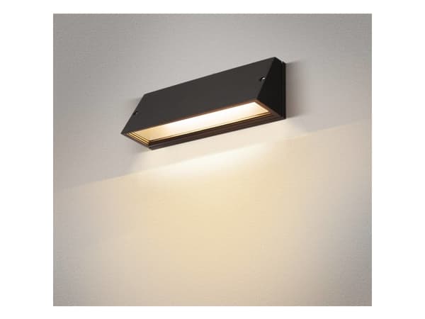 SLV Pema WL, Vegglys, Sort, Aluminium, IP65, Fasade, I