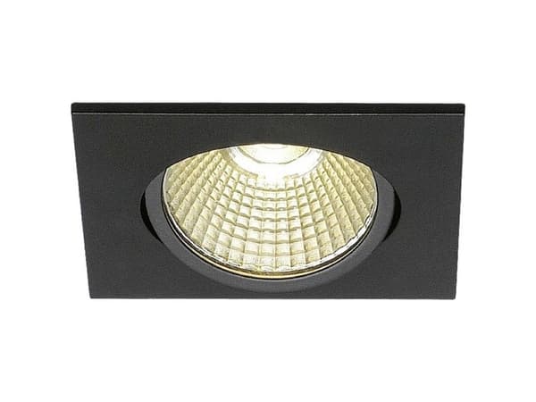 SLV NEW TRIA angular, Nedtryckbar spotlight, 1 lampor, LED, 430 LM, 220-240 V, Svart