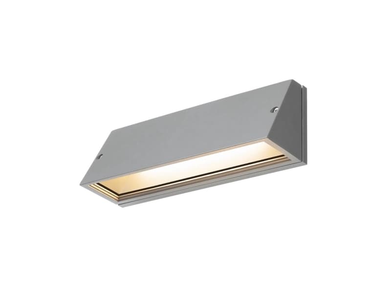 SLV 1003454, Väggbelysning för utomhusbruk, Grå, Gjuten aluminium, IP65, Fasad, Garage, Trädgård, Gata, I