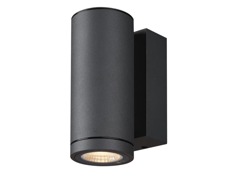 SLV ENOLA ROUND S, Väggbelysning för utomhusbruk, Antracit, Gjuten aluminium, IP65, Fasad, I