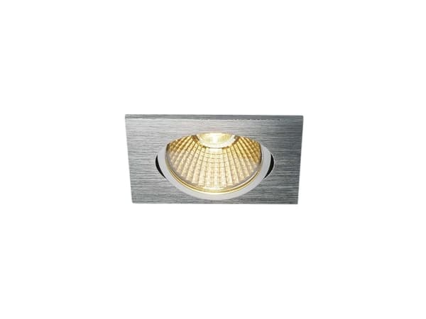 SLV NEW TRIA angular, Innsunket spotlight, 1 ampuller, LED, 430 lm, 220-240 V, Aluminium