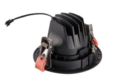 SLV NUMINOS MOVE DL M, Innsunket spotlight, 1 ampuller, LED, 4000 K, 1750 lm, Sort