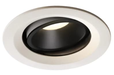 SLV NUMINOS MOVE DL M, Innsunket spotlight, 1 ampuller, LED, 4000 K, 1600 lm, Hvit