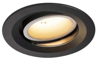 SLV NUMINOS MOVE DL M, Indbygget lysplade, 1 pære(r ), 2700 K, 1600 lm, 220-240 V, Sort