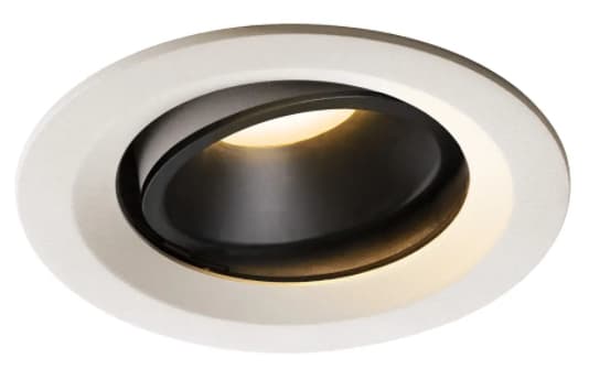 SLV NUMINOS MOVE DL M, Innsunket spotlight, 1 ampuller, LED, 3000 K, 1500 lm, Hvit