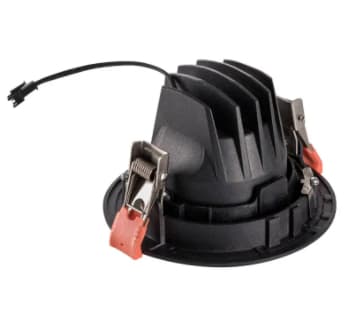SLV NUMINOS MOVE DL M, Innsunket spotlight, 1 ampuller, LED, 2700 K, 1600 lm, Sort