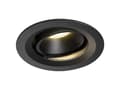 Miniatyrbilde 2 av 4: SLV NUMINOS MOVE DL M, Innsunket spotlight, 1 ampuller, LED, 3000 K, 1500 lm, Sort