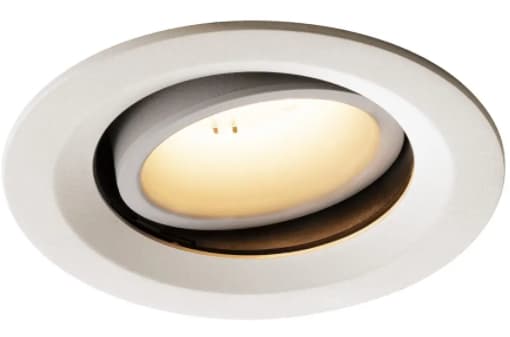 SLV NUMINOS MOVE DL M, Innsunket spotlight, 1 ampuller, LED, 3000 K, 1600 lm, Hvit