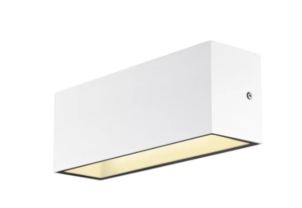 SLV SITRA L WL UP/DOWN, Väggbelysning för utomhusbruk, Vit, Gjuten aluminium, IP44, Garage, Trädgård, Terass, I