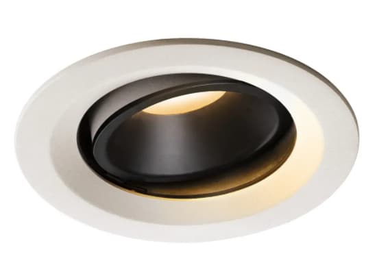 SLV NUMINOS MOVE DL M, Innsunket spotlight, 1 ampuller, LED, 2700 K, 1460 lm, Hvit