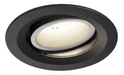SLV NUMINOS MOVE DL M, Nedtryckbar spotlight, 1 lampor, LED, 4000 K, 1750 LM, Svart