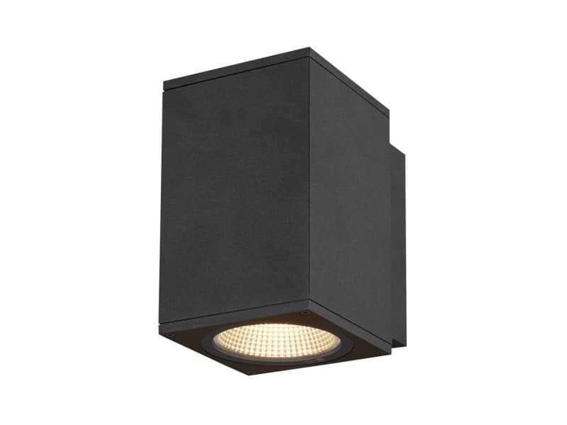 SLV Enola Square M, Utanpåliggande spotlight, 1 lampor, 11 W, 4000 K, 980 LM, Antracit