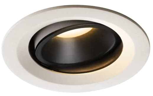 SLV NUMINOS MOVE DL M, Innsunket spotlight, 1 ampuller, LED, 3000 K, 1500 lm, Hvit