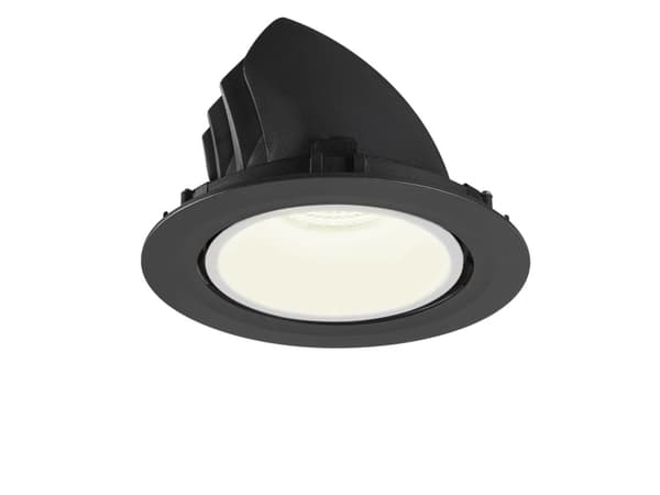SLV NUMINOS GIMBLE XL, Innsunket spotlight, 1 ampuller, 4000 K, 3800 lm, Sort