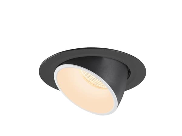 SLV Numinos Gimble XL, Innsunket spotlight, 1 ampuller, 2700 K, 3500 lm, Sort