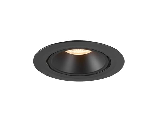 SLV Numinos Gimble XL, Innsunket spotlight, 1 ampuller, 2700 K, 3300 lm, Sort