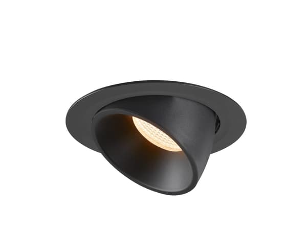 SLV Numinos Gimble XL, Innsunket spotlight, 1 ampuller, 2700 K, 3300 lm, Sort
