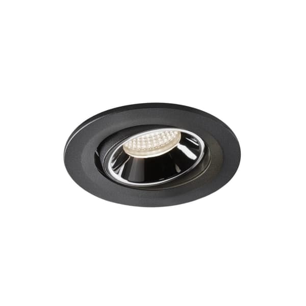 SLV Numinos Move S, Innsunket spotlight, 1 ampuller, 8,6 W, 4000 K, 750 lm, Sort