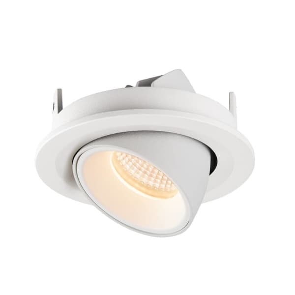 SLV Numinos Gimble S, Innsunket spotlight, LED, 720 lm, Hvit