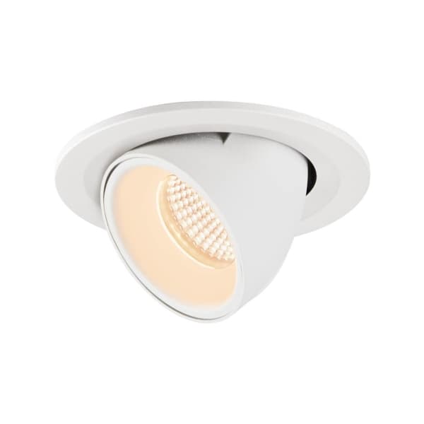 SLV Numinos Gimble S, Innsunket spotlight, LED, 720 lm, Hvit