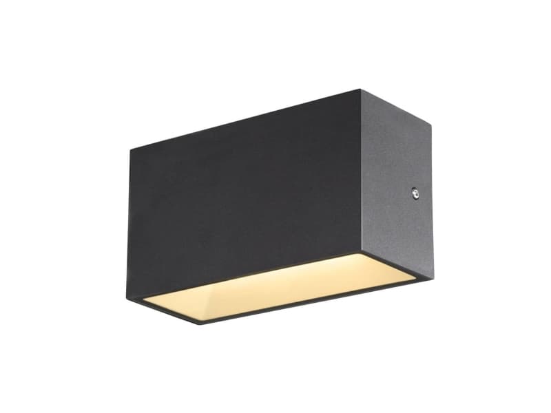 SLV Sitra M WL Up/Down, Väggbelysning för utomhusbruk, Antracit, Gjuten aluminium, IP44, Fasad, Garage, I