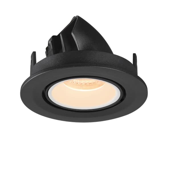 SLV Numinos Gimble S, Innsunket spotlight, LED, 720 lm, Sort, Hvit