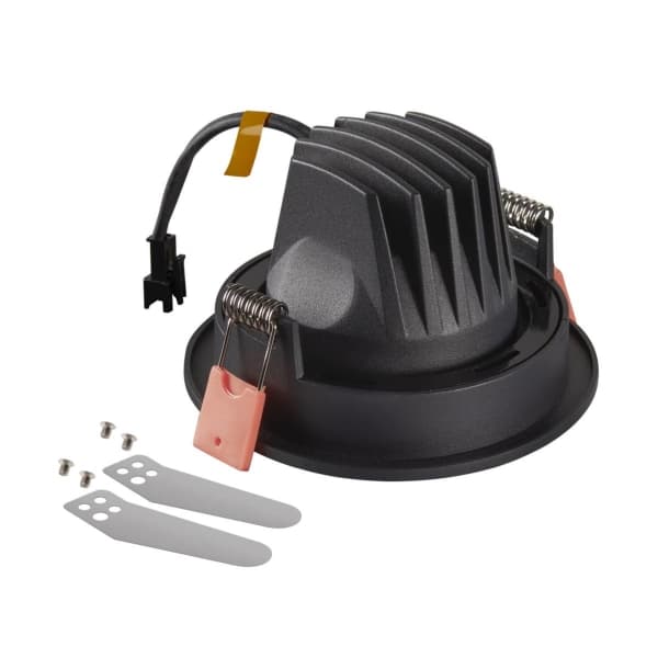 SLV Numinos Move S, Innsunket spotlight, 1 ampuller, 8,6 W, 4000 K, 730 lm, Sort
