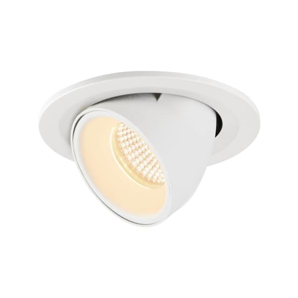 SLV Numinos Gimble S, Innsunket spotlight, LED, 730 lm, Hvit