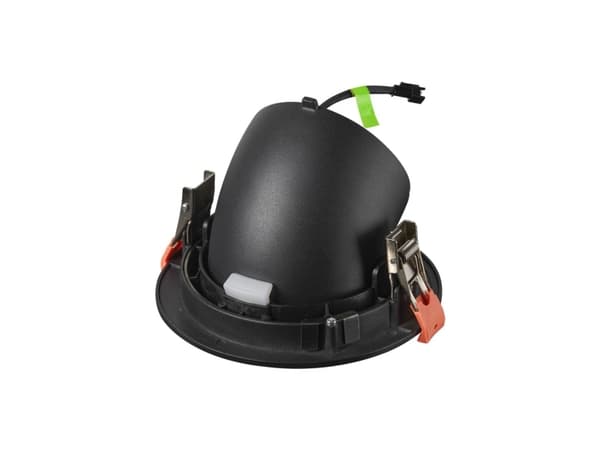 SLV NUMINOS GIMBLE L, Innsunket spotlight, 1 ampuller, 3000 K, 2300 lm, Sort