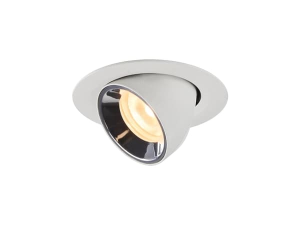 SLV NUMINOS GIMBLE XS, Innsunket spotlight, 1 ampuller, 3000 K, 730 lm, Hvit