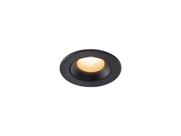 SLV NUMINOS XS, Innsunket spotlight, 1 ampuller, 7 W, 2700 K, 640 lm, Sort