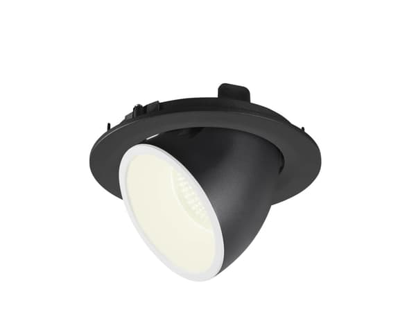 SLV Numinos Gimble L, Innsunket spotlight, 1 ampuller, 4000 K, 2450 lm, Sort