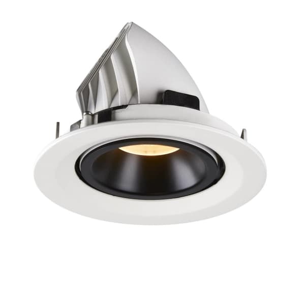 SLV Numinos Gimble M, Innsunket spotlight, LED, 1500 lm, Sort, Hvit