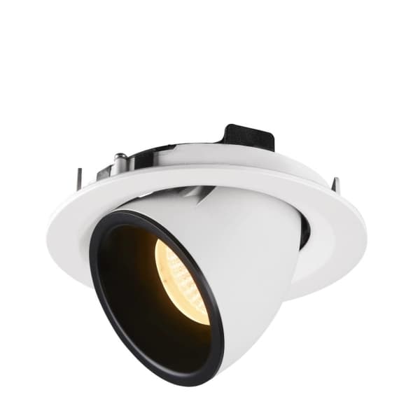 SLV Numinos Gimble M, Innsunket spotlight, LED, 1500 lm, Sort, Hvit