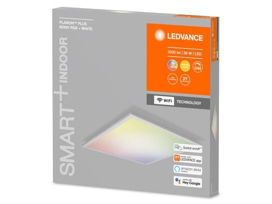 LEDVANCE SMART+ Planon Plus RGBW, Älykattovalo, Valkoinen, Wi-Fi, Integroitu LED, Multi, 3000 K