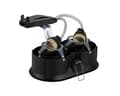 Miniatyrbild 3 av 3: SLV Horn, Nedtryckbar spotlight, GU10, 2 lampor, LED, 25 W, Svart