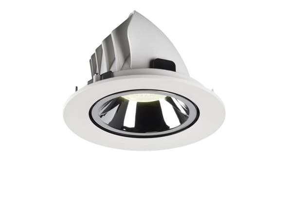 SLV Numinos Gimble L, Innsunket spotlight, 1 ampuller, 4000 K, 2350 lm, Sort, Hvit