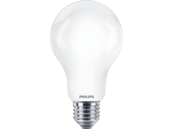 Philips - LED-glödlampa med filament - form: A67 - glaserad finish - E27 - 17.5 W (motsvarande 150 W) - klass D - svalt vitt ljus - 4000 K