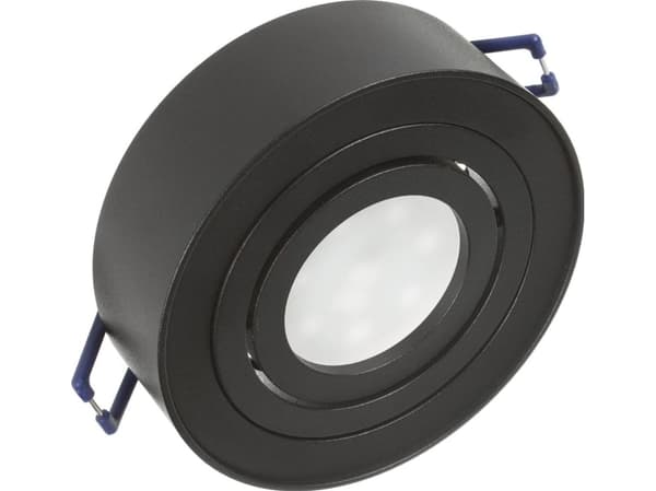 Maclean kattokohdevalaisin, MR16/GU10 valonlähteille, musta, 94x32mm, pyöreä, alumiini, MCE462 B