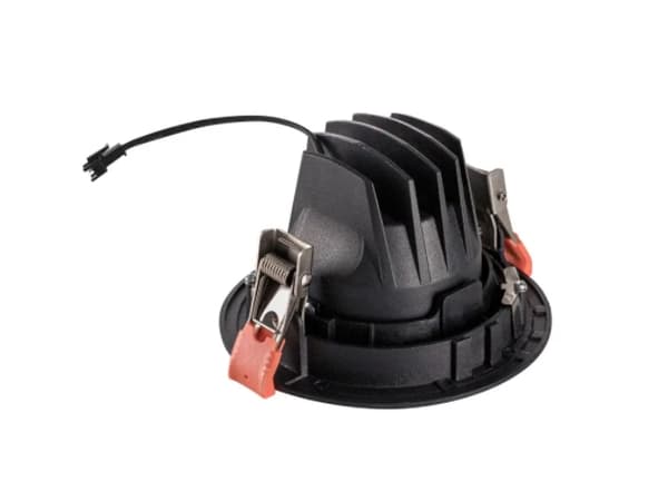 SLV NUMINOS MOVE DL M, Innsunket spotlight, 1 ampuller, LED, 3000 K, 1550 lm, Sort